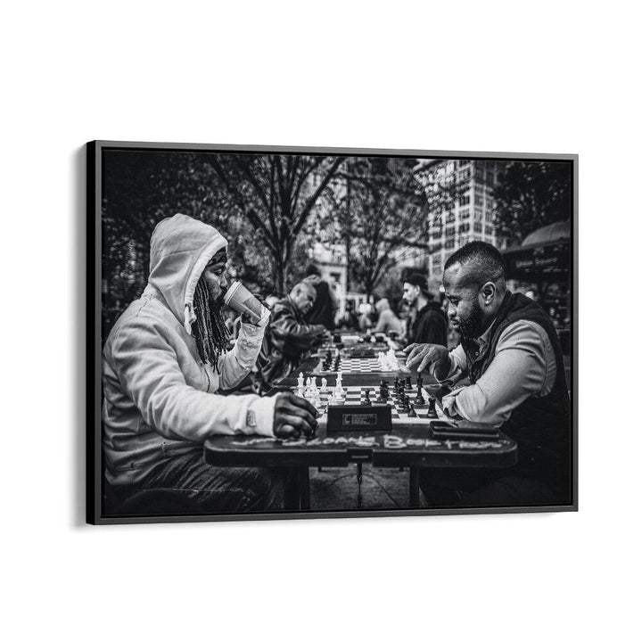 ABSTRACT painting - STREET CHESS BATTLE by Asianmonk