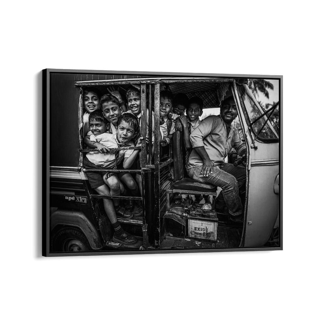 ABSTRACT painting - TUK TUK CHILDREN WAGON by Asianmonk