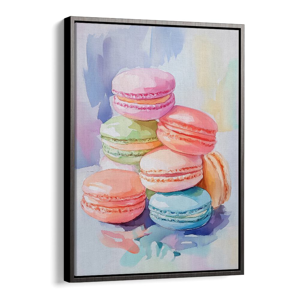 Delight in the vibrant COLORFUL MACARON, BAR art, showcasing sweet treats in a charming display for dessert lovers.