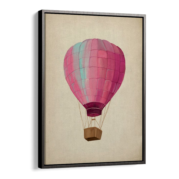 Vintage Parachute, Kids Room Paintings showcase a whimsical hot air balloon, perfect for adventurous children's decor.