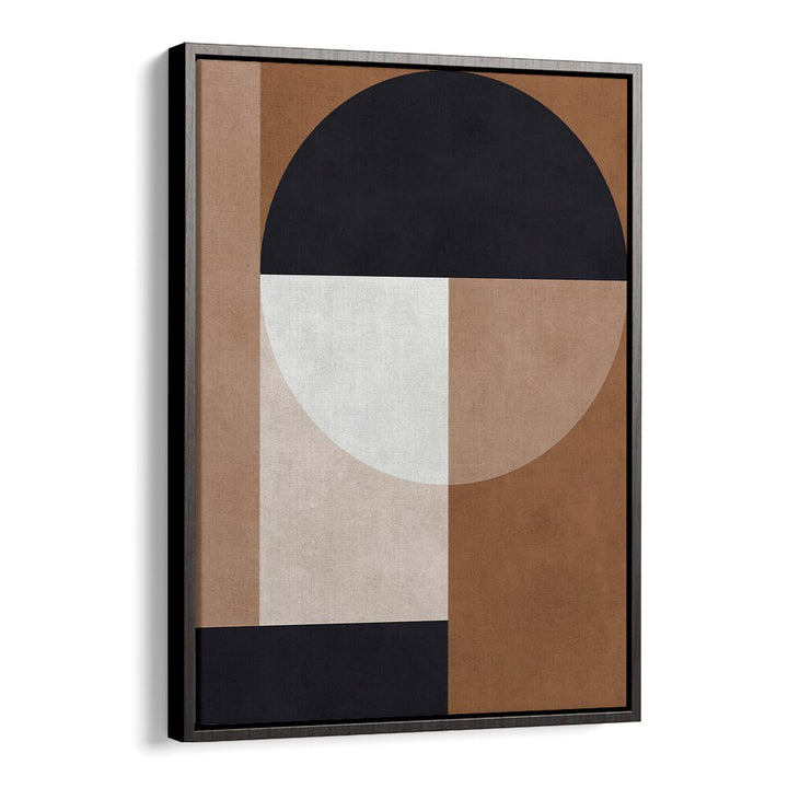 BROWN GEOMETRY II , ABSTRACT PAINTINGS , ABSTRACT ART PRINTS