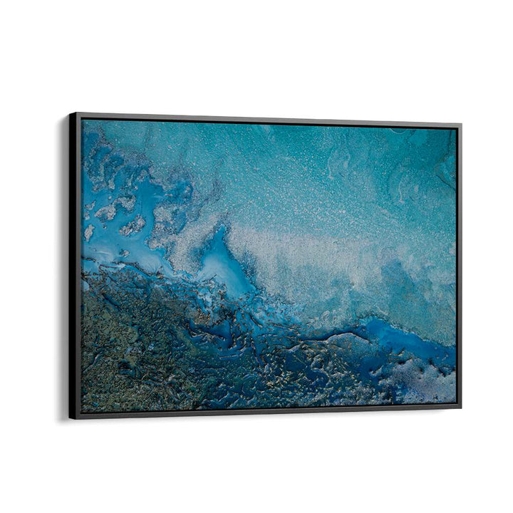 SOFT CYAN WATERS, ABSTRACT PAINTINGS: Stunning acrylic artwork evoking tranquility and creativity for your space.