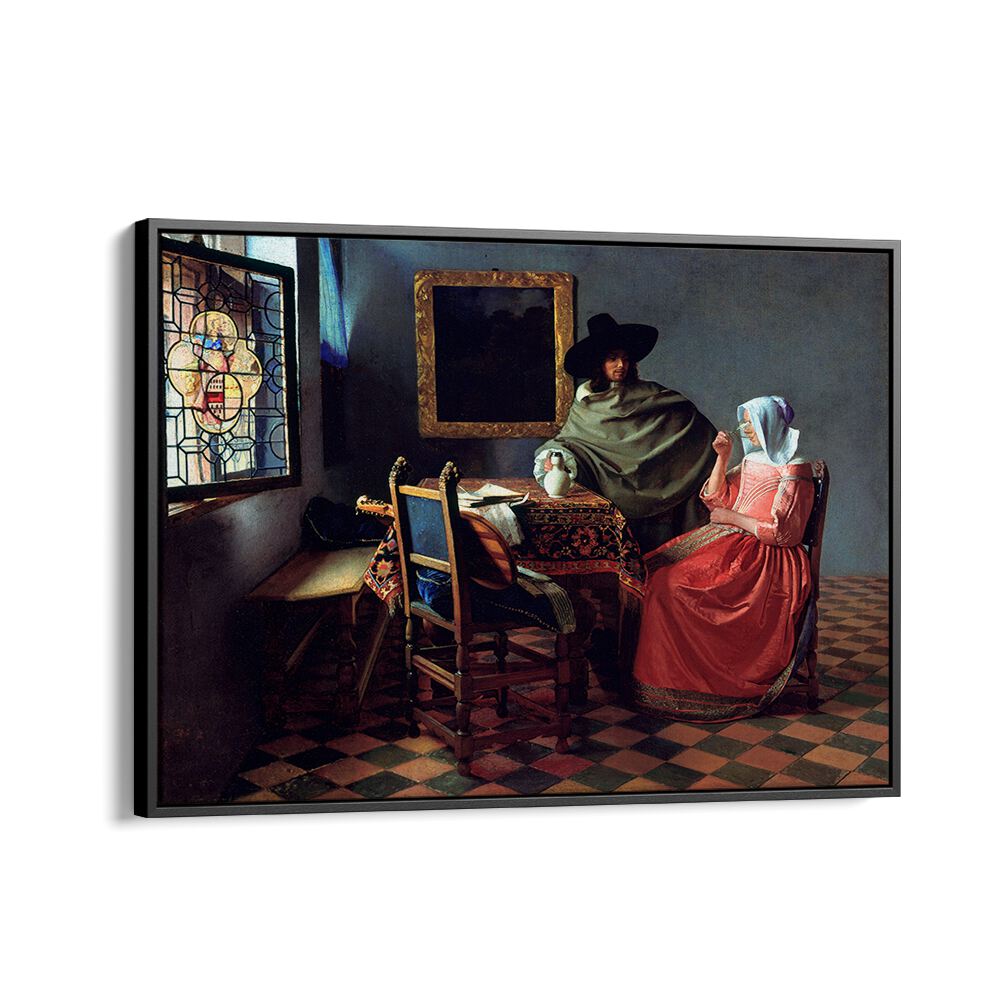 THE WINE GLASS (CA. 1658 –1660) BY JOHANNES VERMEER, VINTAGE PAINTINGS