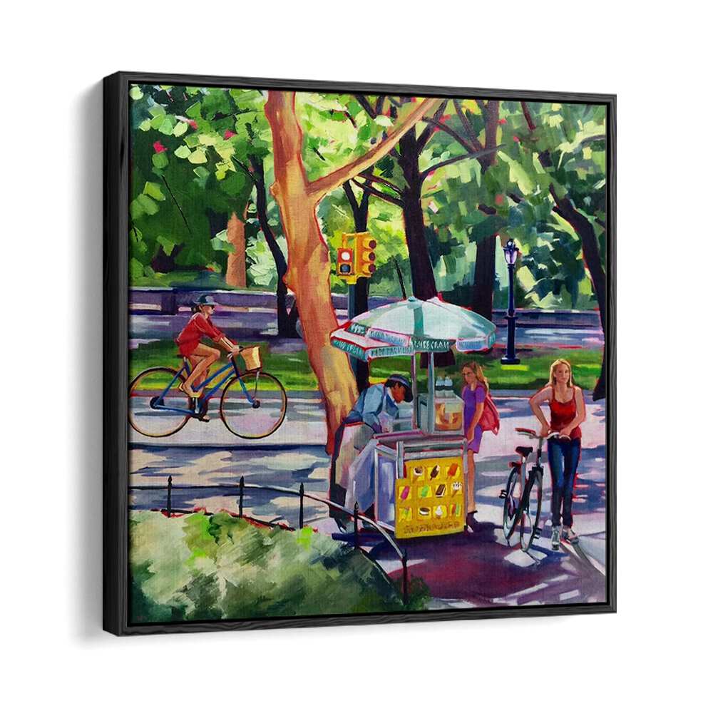 SUNDAY IN CENTRAL PARK , LANDSCAPE PAINTINGS
