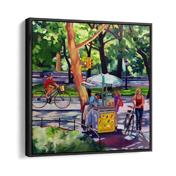 SUNDAY IN CENTRAL PARK , LANDSCAPE PAINTINGS