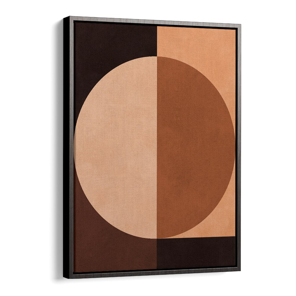 BROWN GEOMETRY III , ABSTRACT PAINTINGS , ABSTRACT ART PRINTS