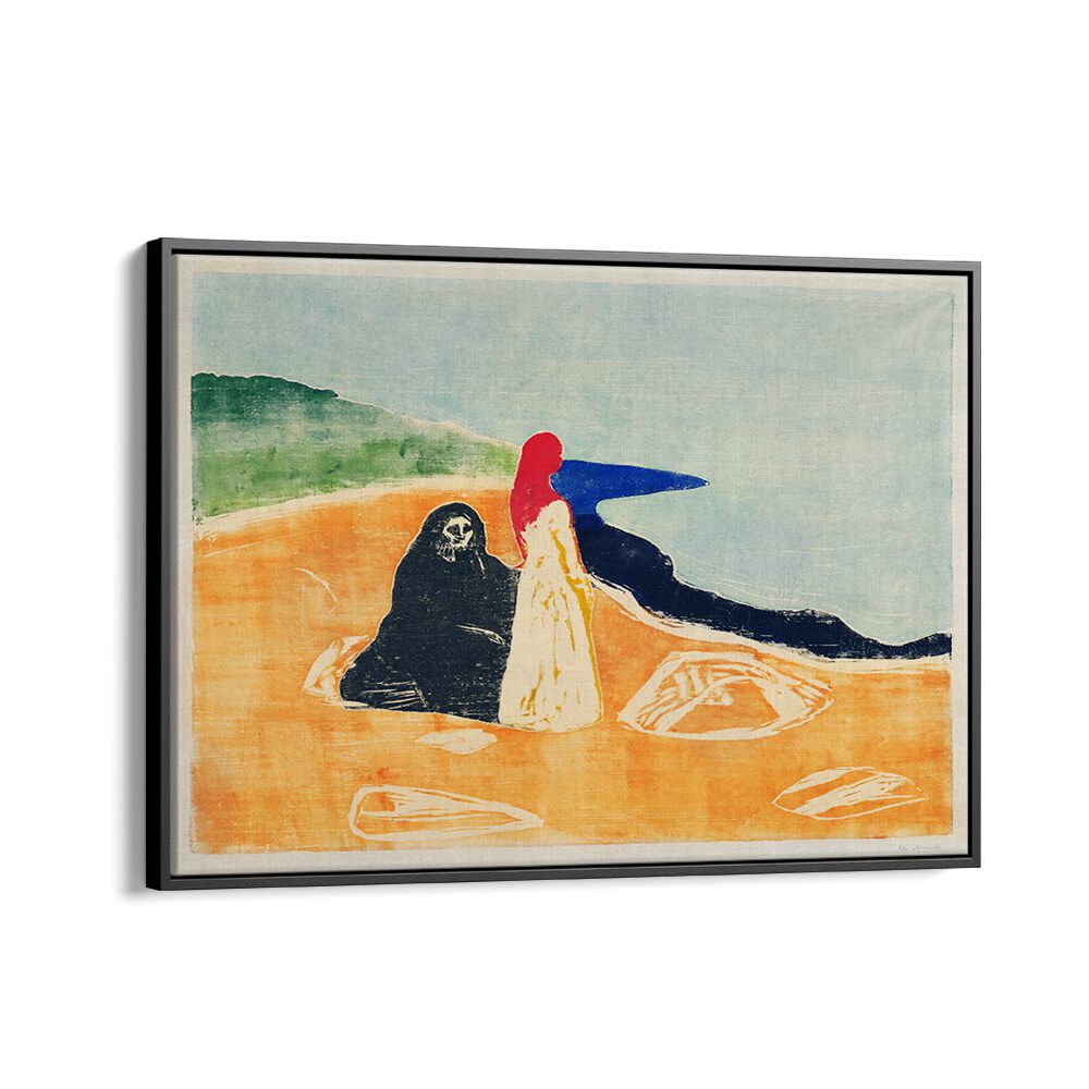 TWO WOMEN ON THE SHORE (1898)  , VINTAGE PAINTINGS