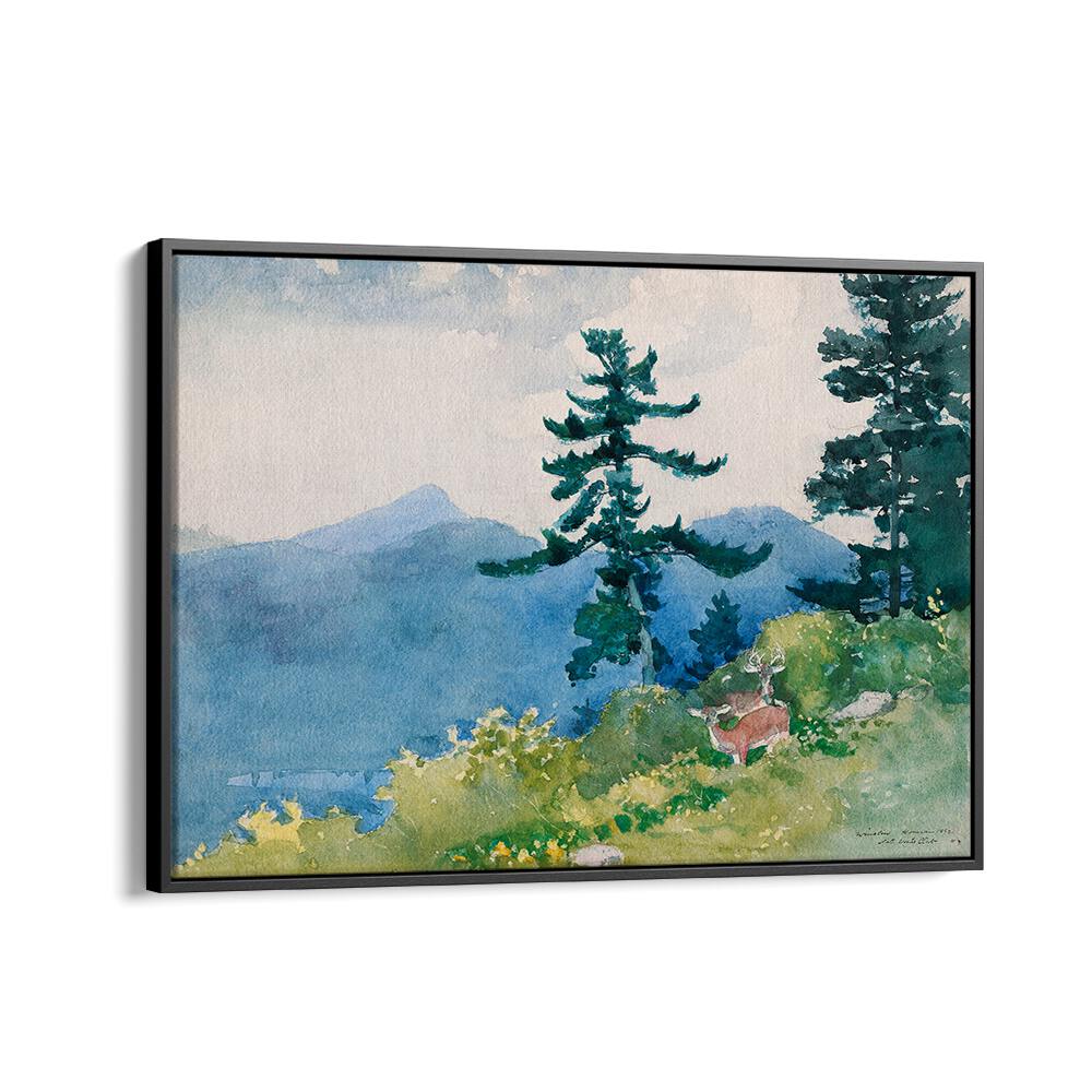 NORTH WOODS CLUB, ADIRONDACKS , VINTAGE PAINTINGS