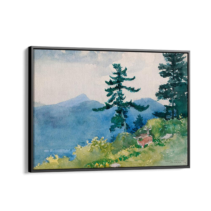 NORTH WOODS CLUB, ADIRONDACKS , VINTAGE PAINTINGS