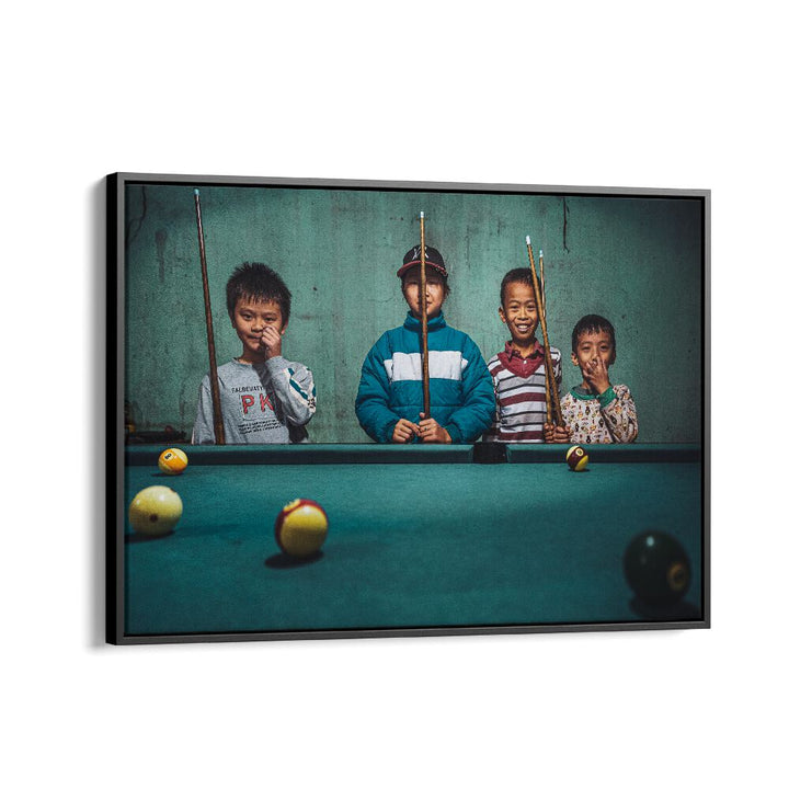 ABSTRACT painting - PLAYING SNOOKER IN THE MOUNTAINS by Asianmonk