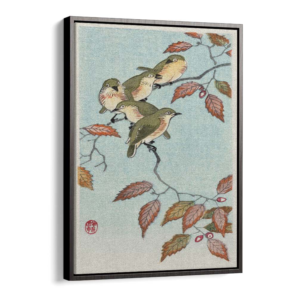 BIRDS ON A BRANCH (1900 - 1936) , JAPANESE PAINTINGS , JAPANESE ART PRINTS