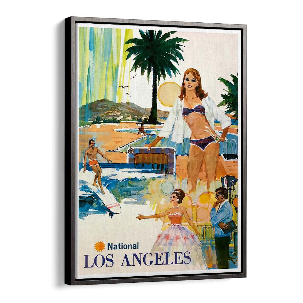 Vibrant LOS ANGELES I, VINTAGE TRAVEL POSTERS showcasing iconic culture and landscapes, perfect for home decor.