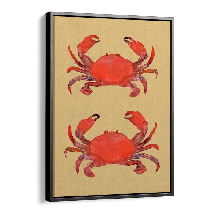 Vibrant CRAB POSTER II, BEACH PAINTINGS adding a coastal touch to your space, perfect for beach lovers.