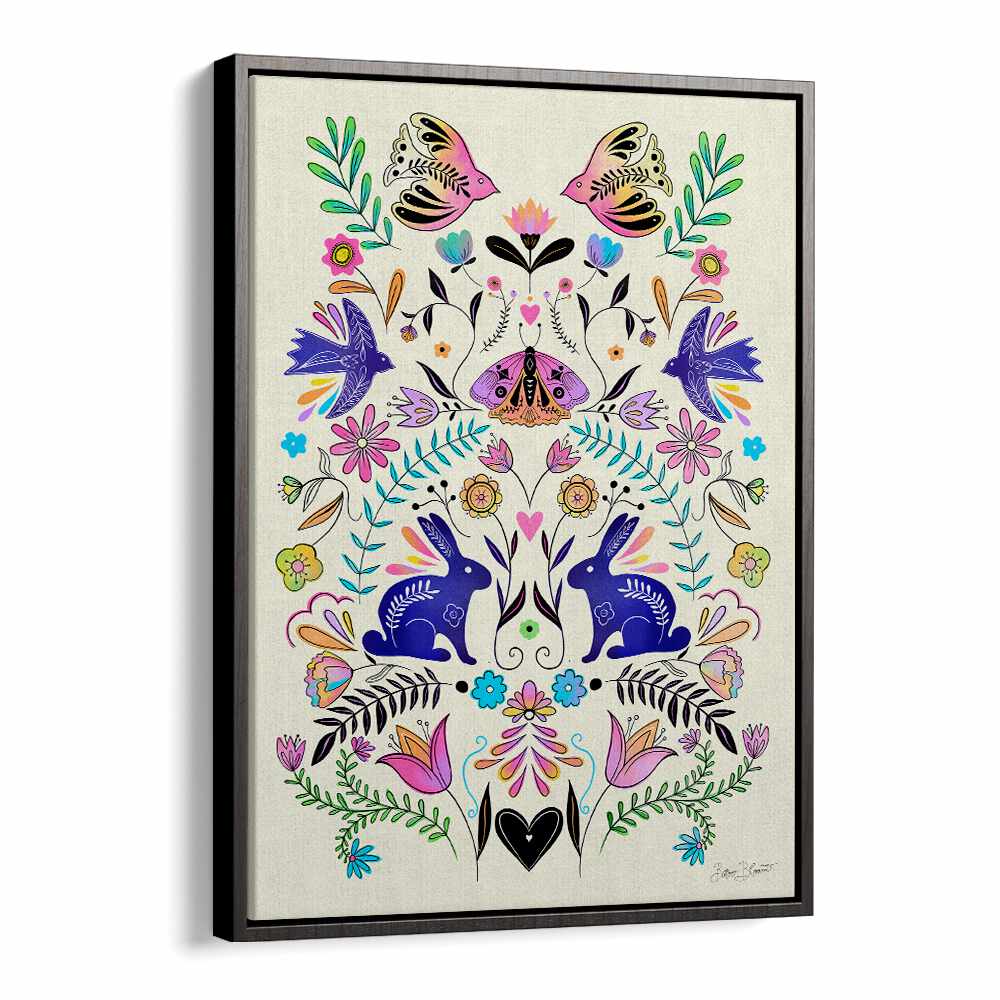 COLORFUL FOLK ART ILLUSTRATION BY BAROO BLOOM , WALL ART PRINTS