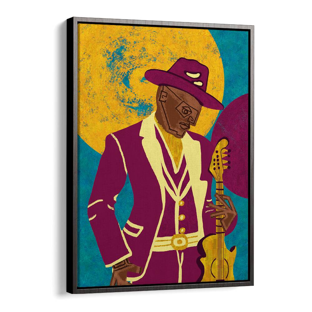 Colorful MUSICIAN GUY III, MOVIE POSTERS showcasing a stylish artist with a guitar, perfect for music enthusiasts.