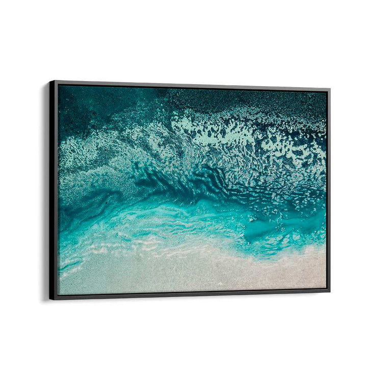 Vibrant BLUE AQUA FLOATING, ABSTRACT PAINTINGS bring a serene touch to any space, enhancing modern decor beautifully.