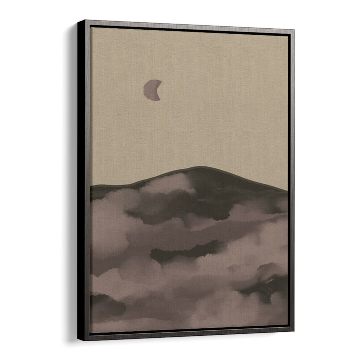 Elegant NIGHT, LANDSCAPE PAINTINGS featuring tranquil hills and a moonlit sky, perfect for evening ambiance.