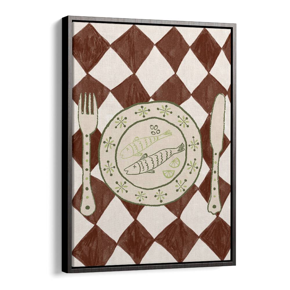 Stylish DINNER , KITCHEN POSTERS featuring a charming plate design, perfect for enhancing your culinary space.