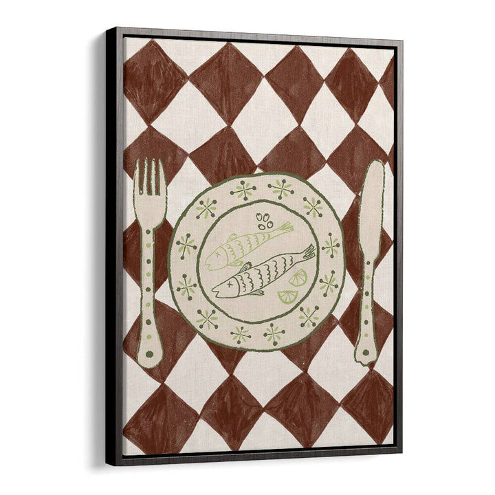Stylish DINNER , KITCHEN POSTERS featuring a charming plate design, perfect for enhancing your culinary space.