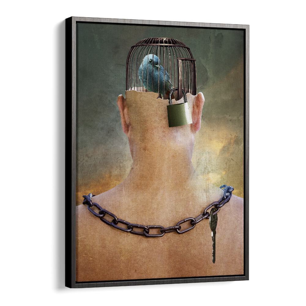 Christian Meermann painting - CAN YOU OPEN THE IMPRISONED THOUGHT by Asianmonk