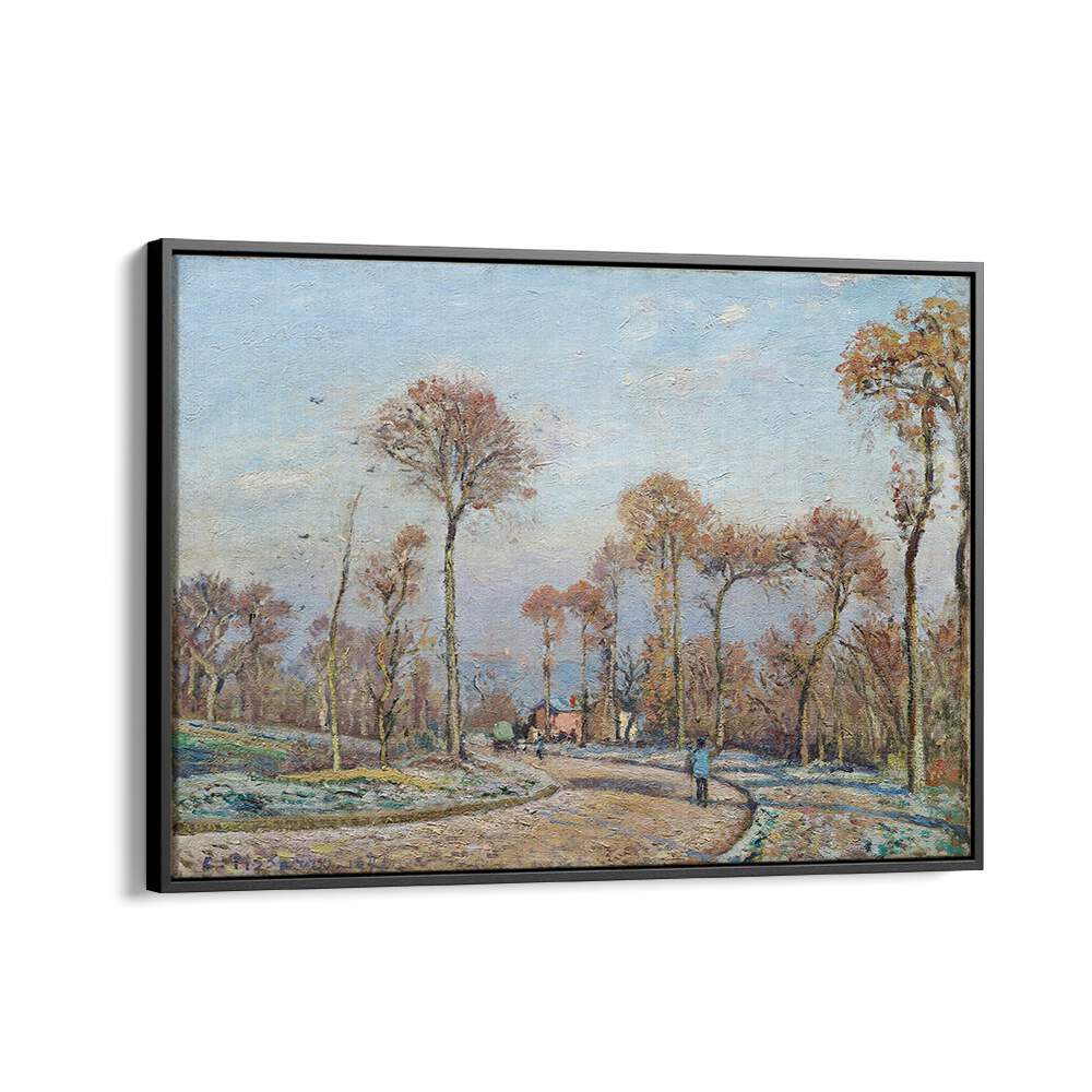 THE ROAD TO VERSAILLES, LOUVECIENNES MORNING FROST (1871) , VINTAGE PAINTINGS