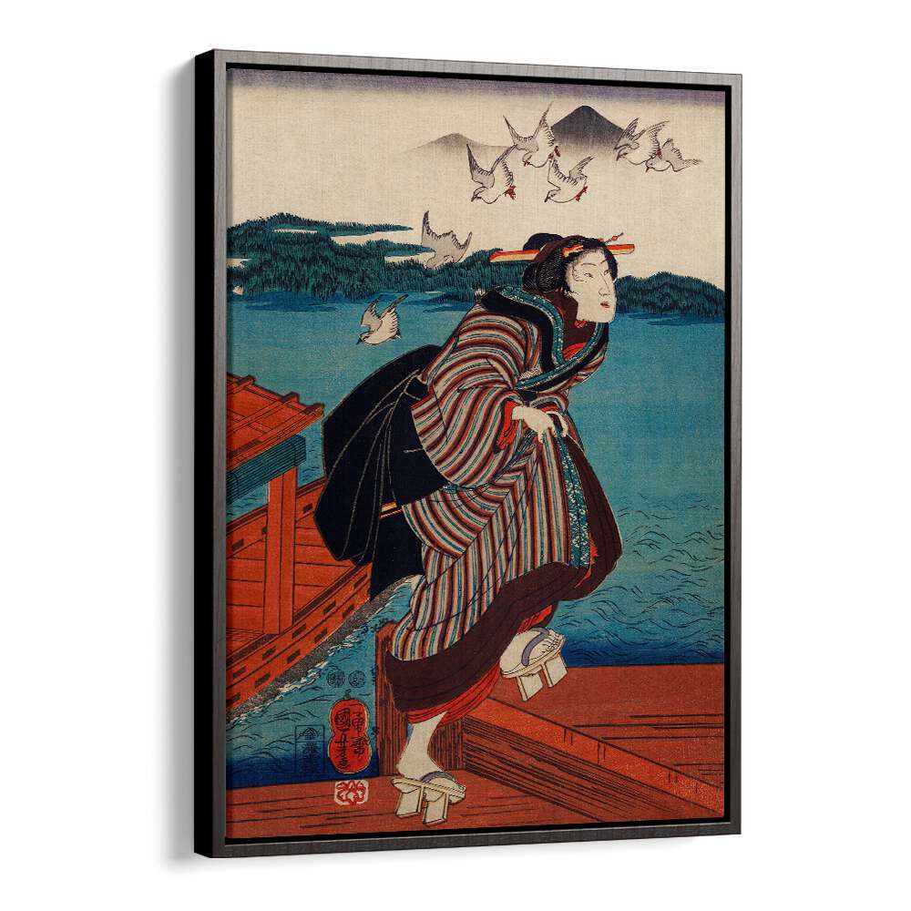 SANBASHI NO ONNA BY UTAGAWA KUNIYOSHI (1753-1806), JAPANESE PAINTINGS