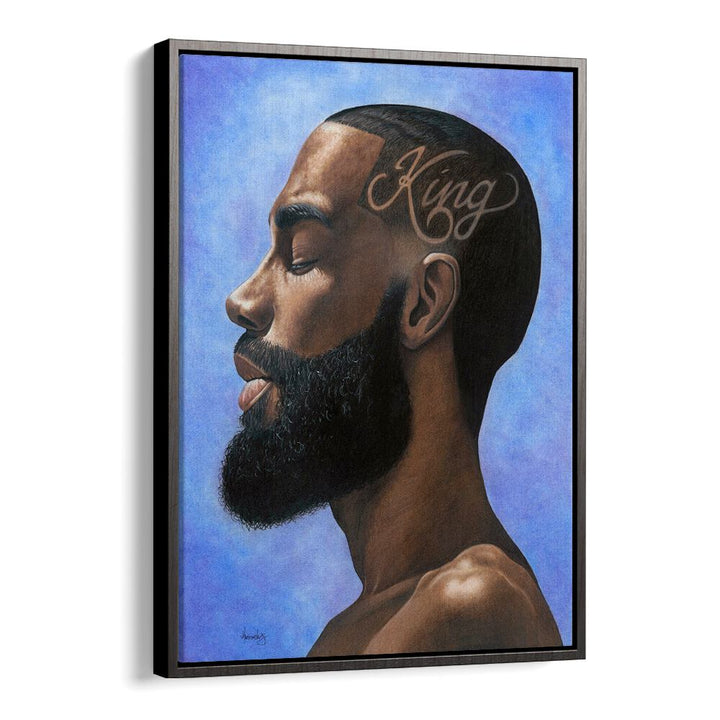 Sophisticated KING, AFRICAN ART PAINTINGS showcasing power and style, perfect for any art collection.