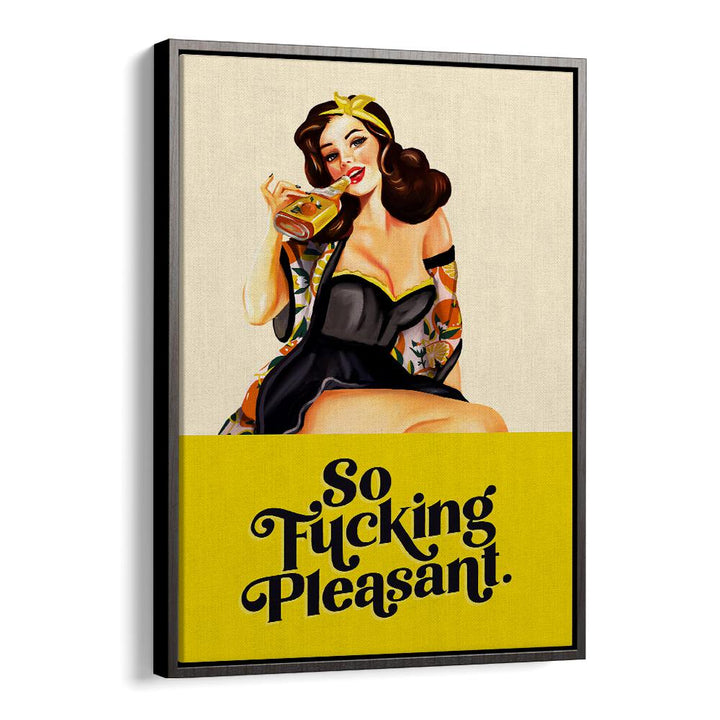 SO FUCKING PLEASANT ART DECO PINUP GIRL BY THE WHISKEY GINGER , WOMEN ILLUSTRATION PAINTINGS