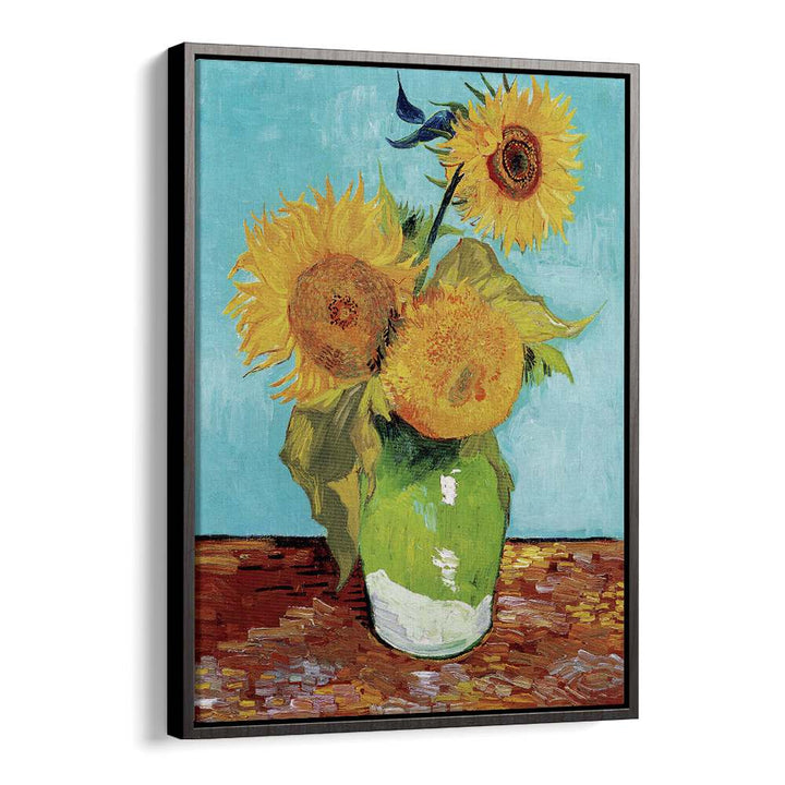 VINCENT VAN GOGH'S VASE WITH THREE SUNFLOWERS (1888), VINTAGE PAINTINGS