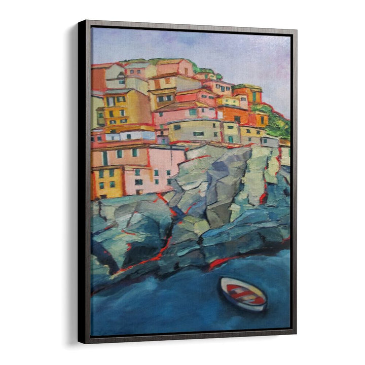 ITALIAN VILLAGE , LANDSCAPE PAINTINGS