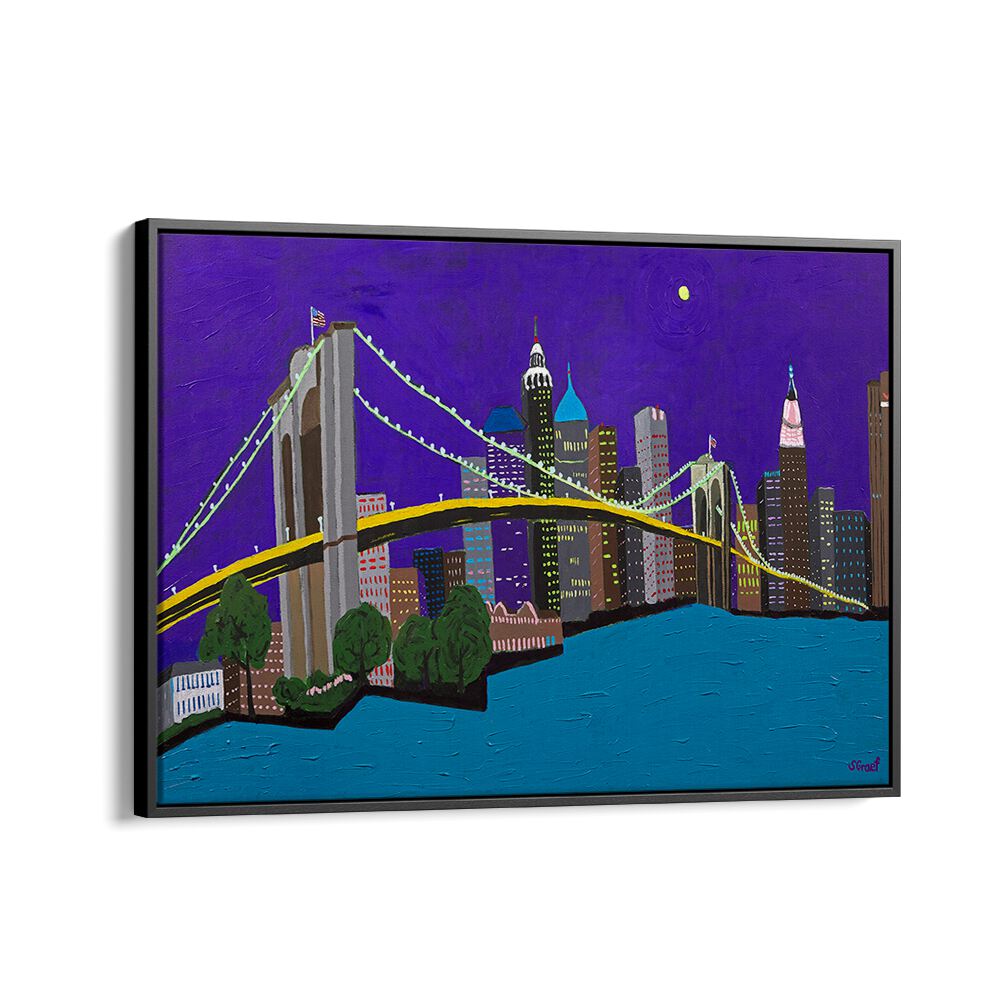 BROOKLYN BRIDGE , LANDSCAPE ART PRINTS , LANDSCAPE PAINTINGS