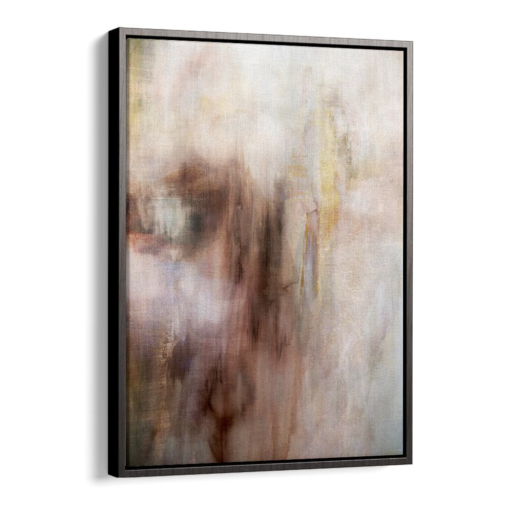 Ethereal forms in abstract paintings showcase soft colors and textures, enhancing any modern decor.