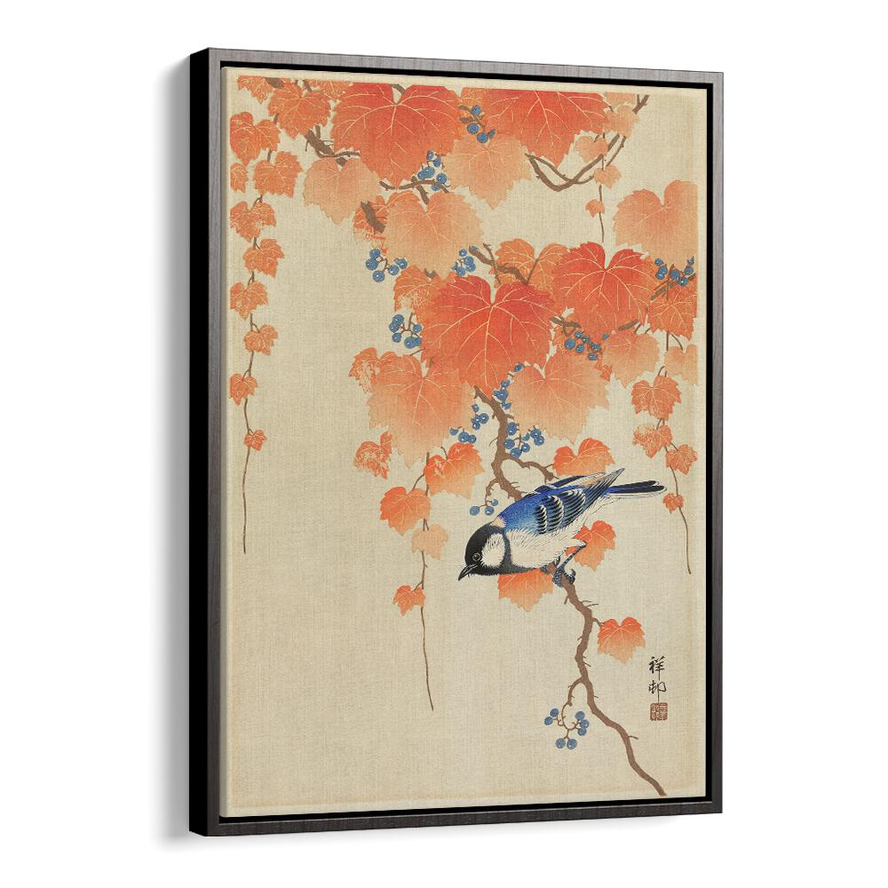 GREAT TIT ON PAULOWNIA BRANCH (1925 - 1936) , JAPANESE PAINTINGS , JAPANESE ART PRINTS