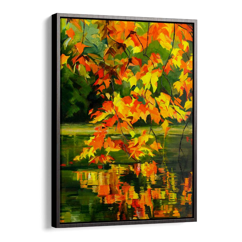 AUTUMN REFLECTIONS , LANDSCAPE PAINTINGS