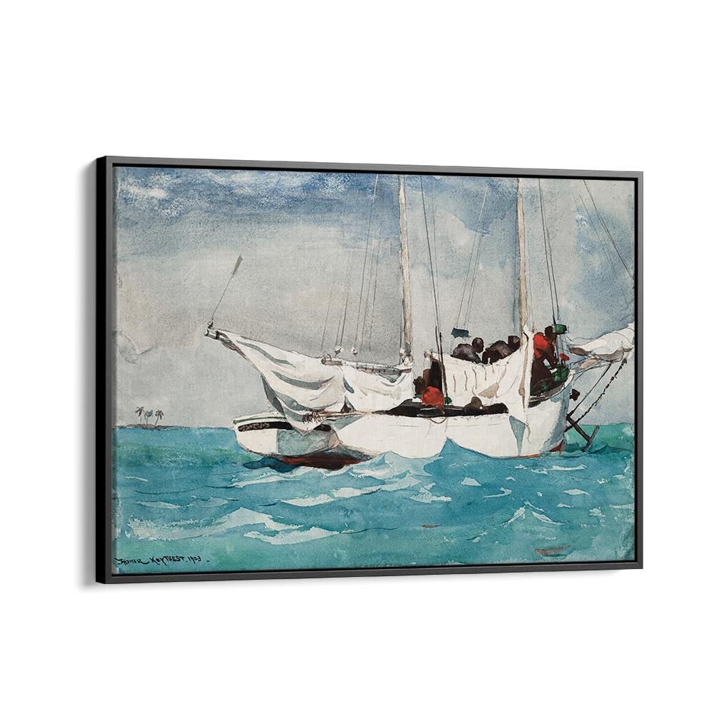 KEY WEST, HAULING ANCHOR (1903)  , VINTAGE PAINTINGS