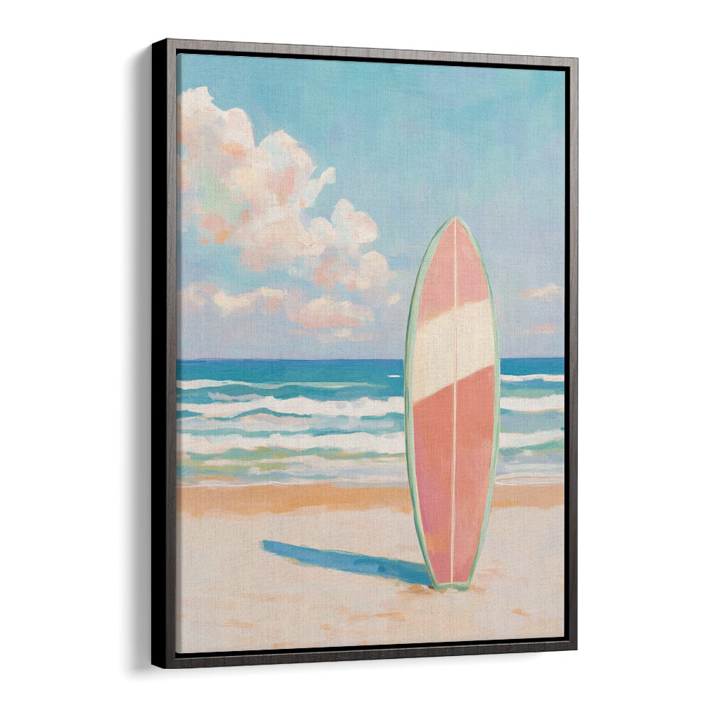 Vibrant SEA BEACH SURFBOARD and BEACH PAINTINGS showcase the perfect beach scene for surf enthusiasts.