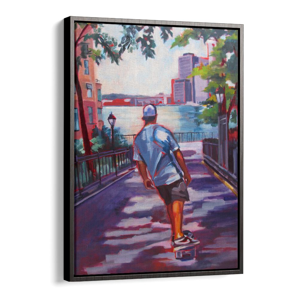 FLYING TOWARD WALL STREET , PORTRAITS & FIGURATIVE ILLUSTRATIONS