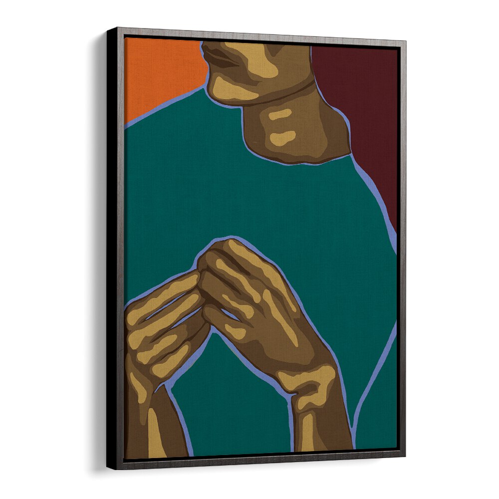 Expressive hands and vibrant colors in UNCRAZY, PORTRAITS reveal artistry in figurative illustrations.