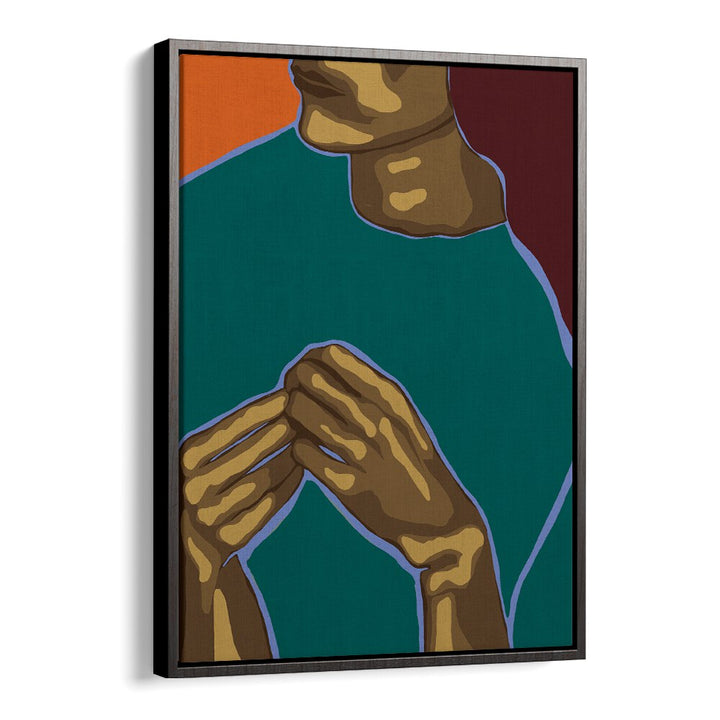 Expressive hands and vibrant colors in UNCRAZY, PORTRAITS reveal artistry in figurative illustrations.