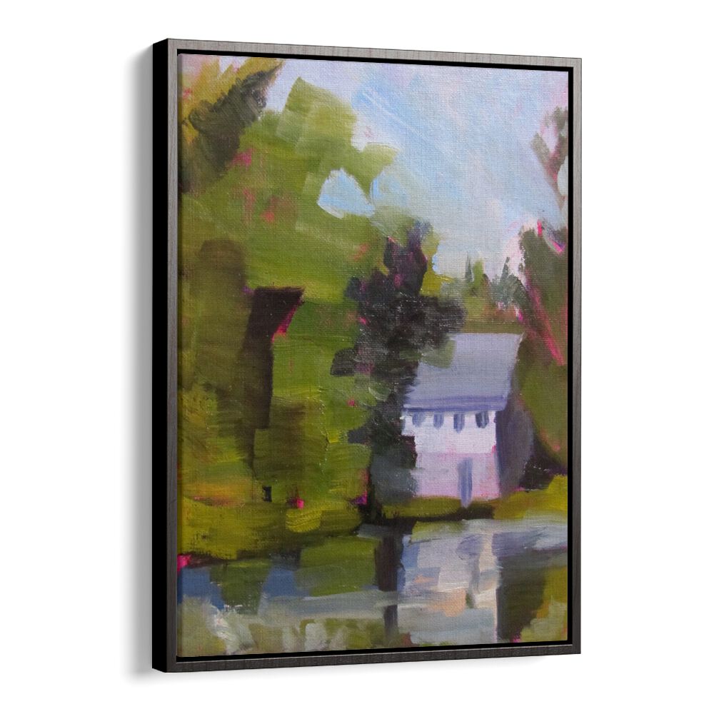 EAST WINDSOW POND , LANDSCAPE PAINTINGS