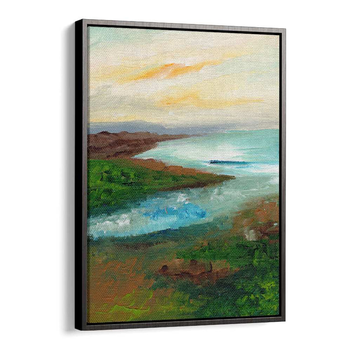 COASTAL SCAPE , LANDSCAPE PAINTINGS