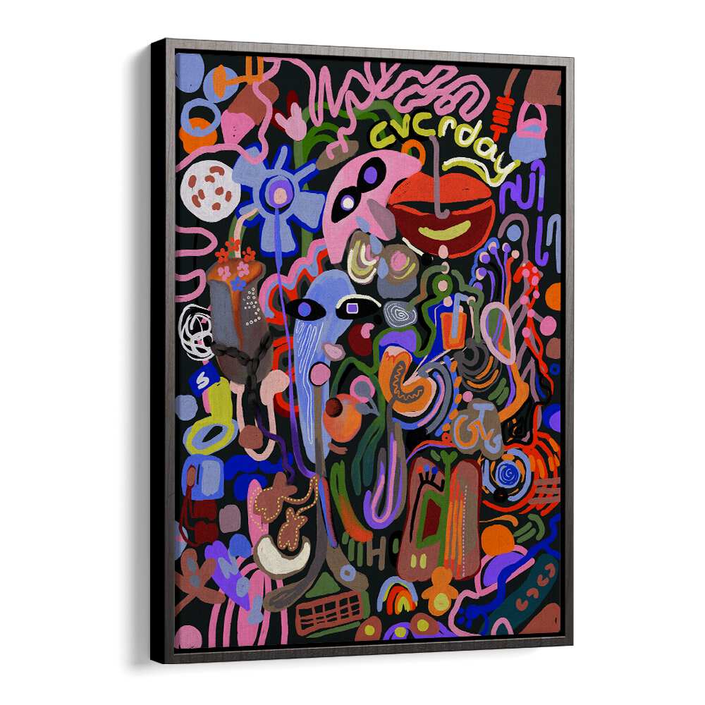 Vibrant ETHEREAL WHISPERS, POP ART PAINTINGS blend colors and shapes, capturing elegance and creativity in art.