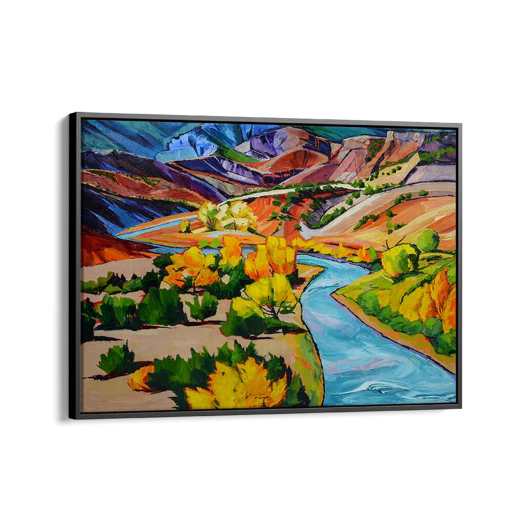 MEANDERING RIVER , LANDSCAPE PAINTINGS