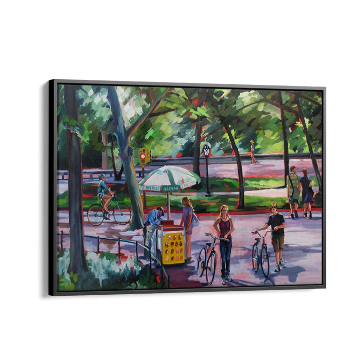 AUGUST IN CENTRAL PARK , LANDSCAPE PAINTINGS