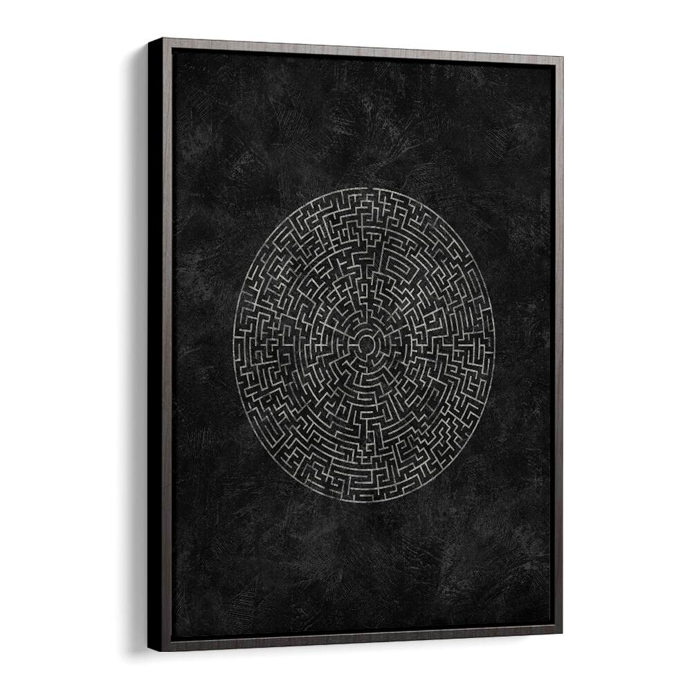 Elegant CIRCULAR JOURNEY MAZE, GEOMETRIC ART PRINTS showcasing intricate design and bold shapes for modern decor.