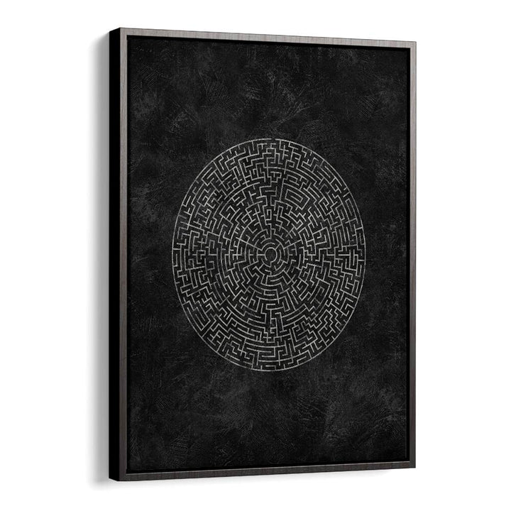 Elegant CIRCULAR JOURNEY MAZE, GEOMETRIC ART PRINTS showcasing intricate design and bold shapes for modern decor.