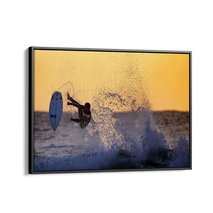 ABSTRACT painting - SUNSET SURFER I by Asianmonk