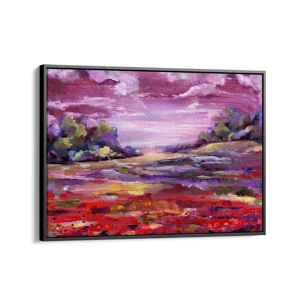 PURPLE , LANDSCAPE PAINTINGS