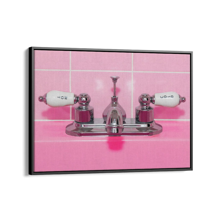 ABSTRACT painting - RETRO PINK SINK FAUCET by Asianmonk