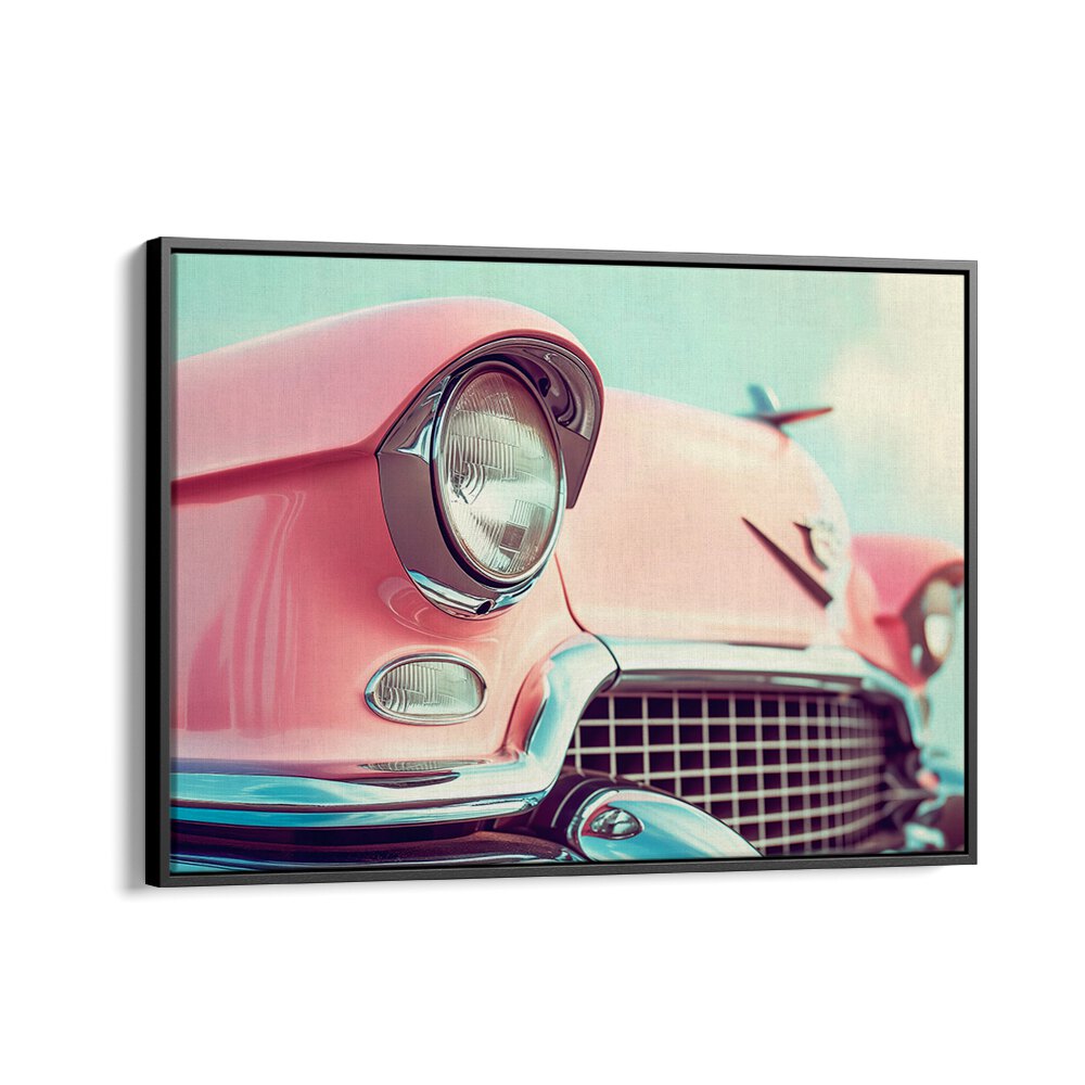 Vibrant PINK CLASSIC CAR artwork by Philippe Hugonnard, perfect for CAR POSTERS lovers and collectors.